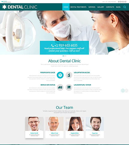 Dental Clinic WordPress Template