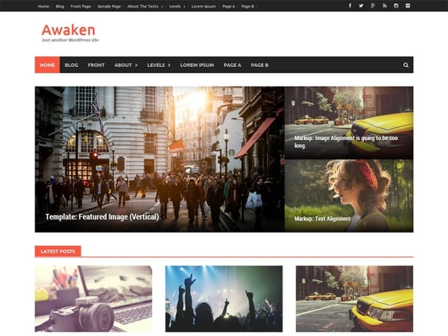 Awaken WordPress theme