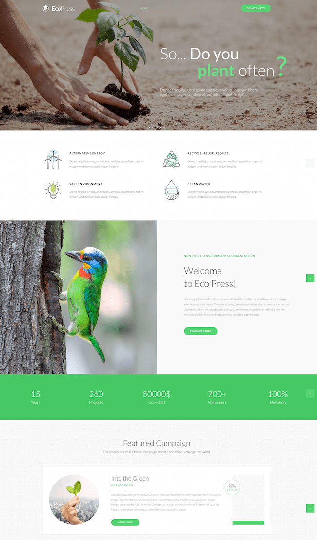 Eco Press WordPress Theme