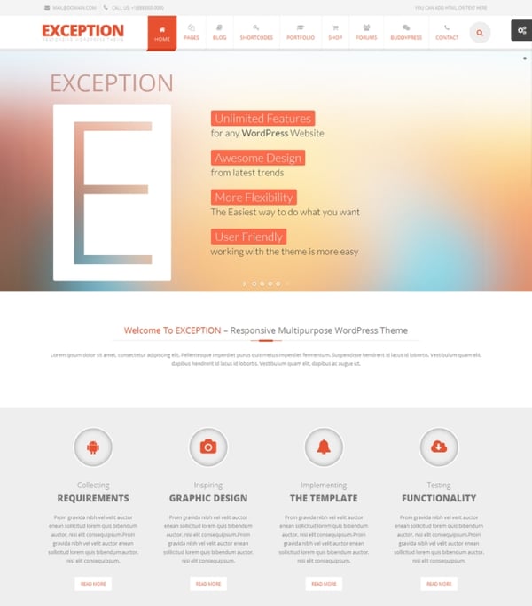 Exception-responsive-multipurpose-wordpress-theme