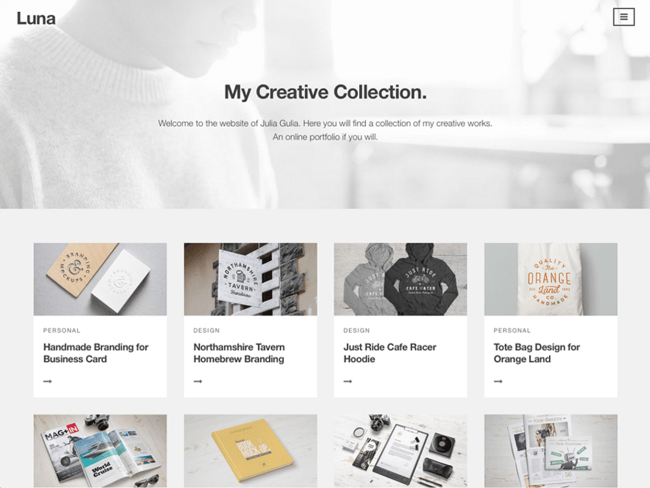 Тема Luna WordPress