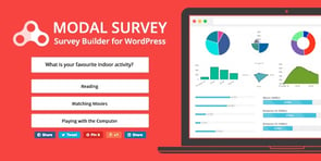 Bannerul și exemplul pluginului Modal Survey WordPress Plugin