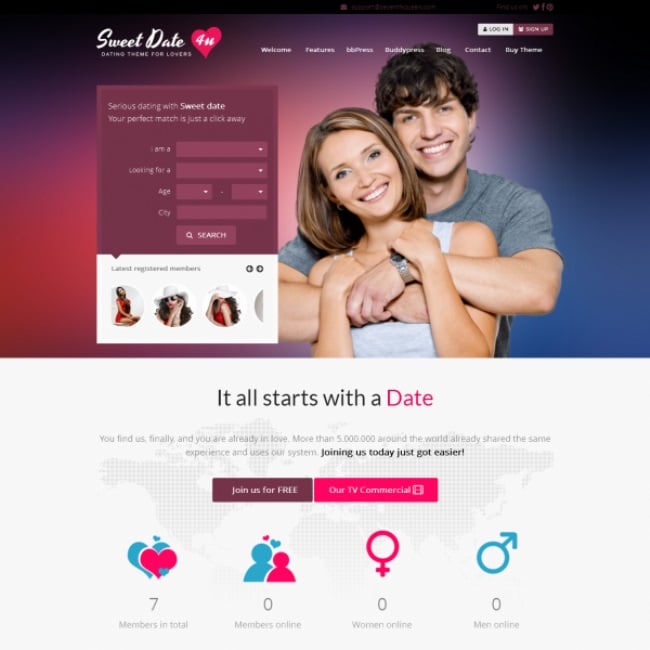 If you plan to create a dating site, consider Sweet Date. 