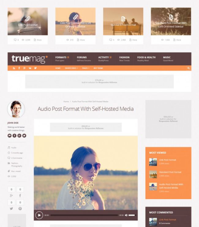 Truemag WordPress theme