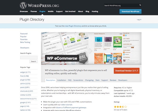 wordpress ecommerce
