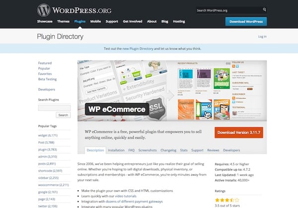 WP eCommerce WordPress Plugin