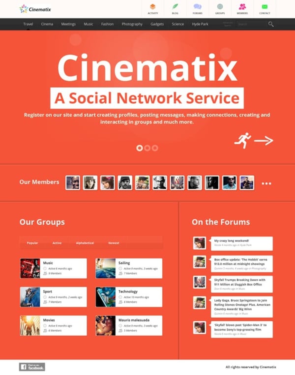 cinematix-social-network-theme-buddypress