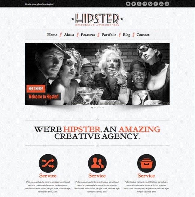 hipster-retro-wordpress-theme