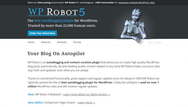 WordPress Automatic Blog Plugin Content Generator Image
