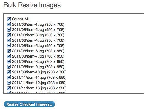 Using Imsanity's bulk resize feature you can quickly and easily resize any images that were uploaded prior to installing the plugin