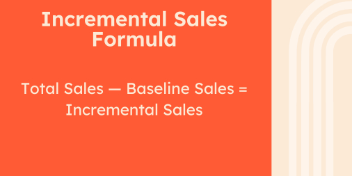 Incremental Sales Formula