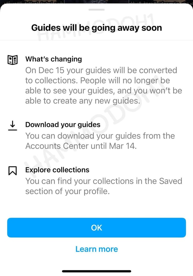 Instagram removes its Guides feature in 2023