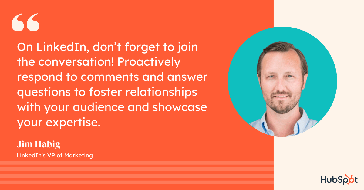 Jim Habig discusses the importance of engaging with leads on LinkedIn