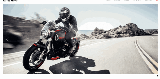 Strona Keanu Reeve'a Arch Motorcycle zbudowana z alternatywą WordPress Squarespace