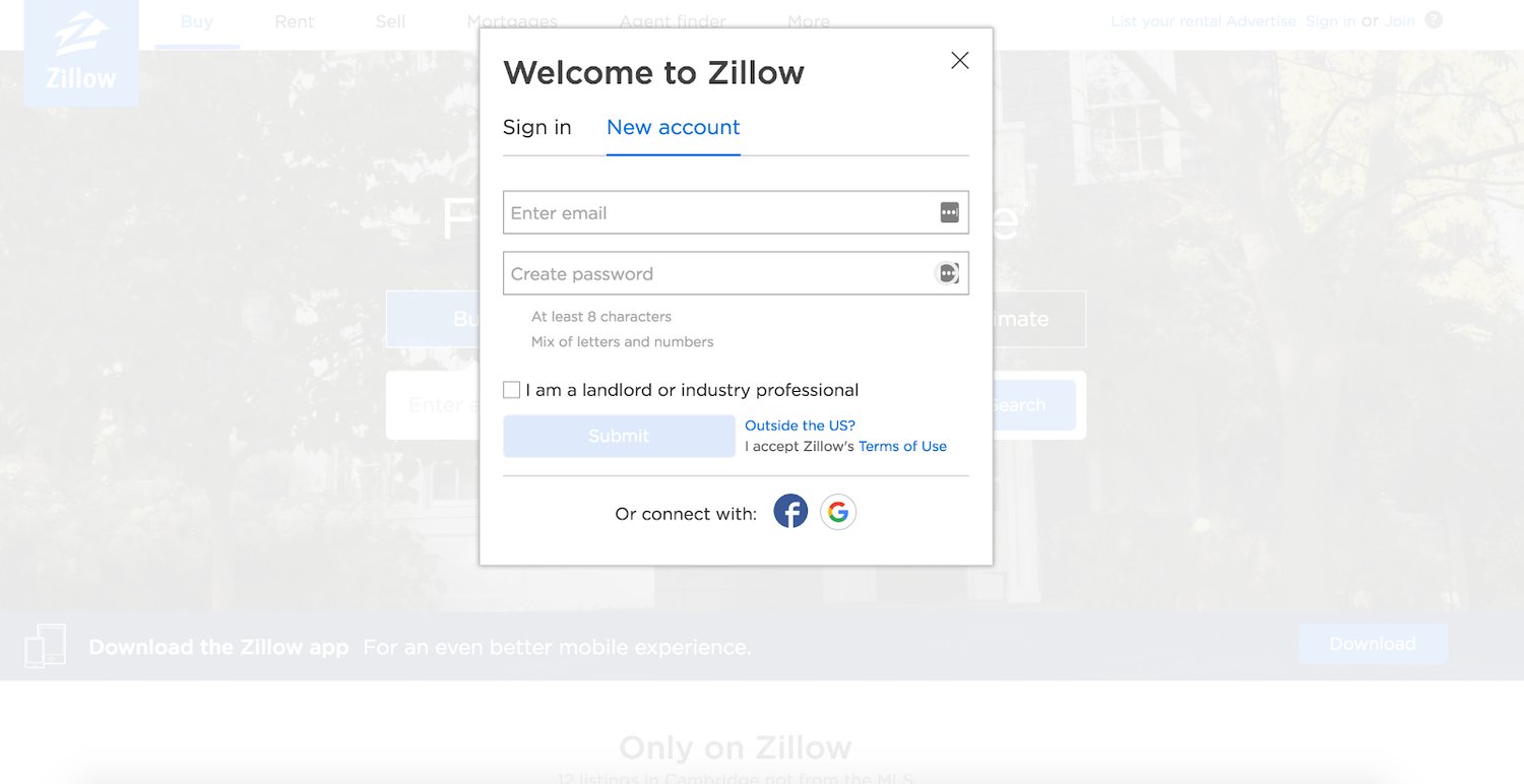 zillow-lead-generation-form
