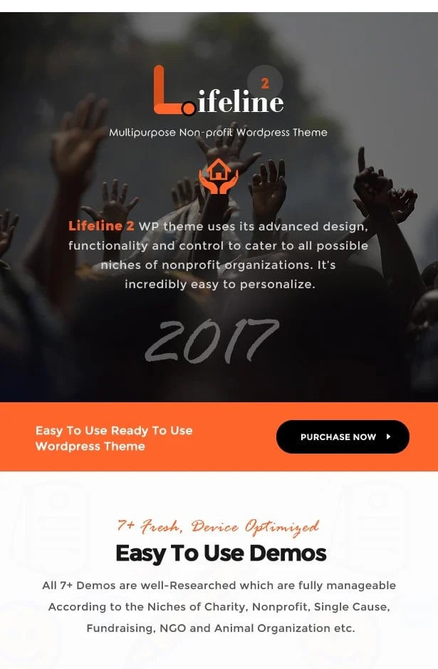 lifeline2 wordpress theme NGO