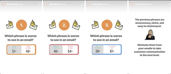 HubSpot interactive Instagram Story