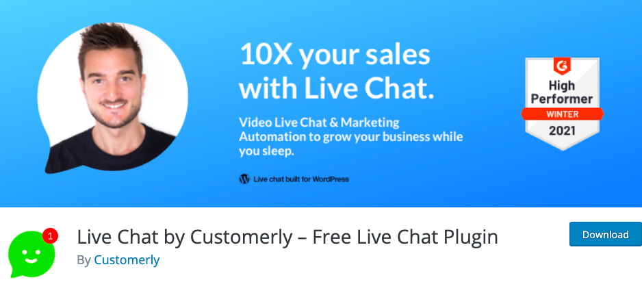 Live Chat by Customerly in WordPress directory