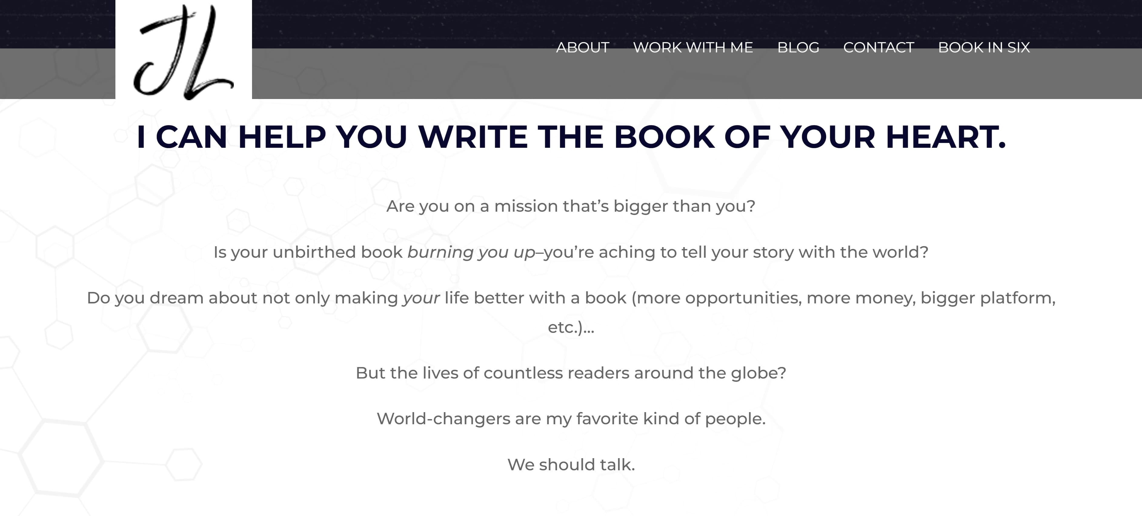 Copywriting portfolio example by Jennifer Locke