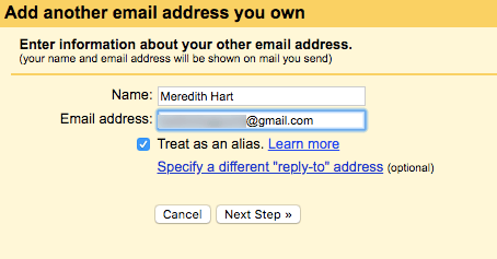 adding another email address you own to Gmail