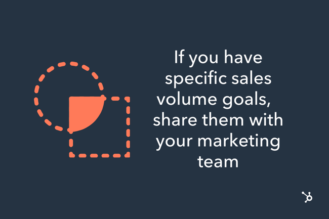 sales volume: sales marketing alignment