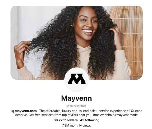 Perusahaan di Pinterest: Mayvenn