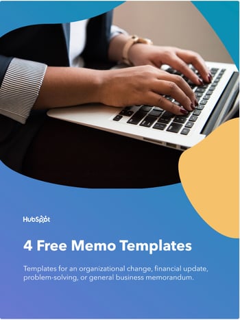 4 free memo templates for Content Marketing from HubSpot