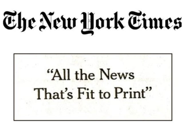 Best brand tagline examples: NYT