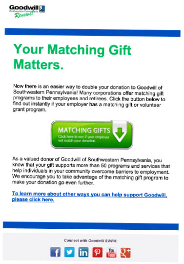 How to Market Matching Gifts in the Donation Process