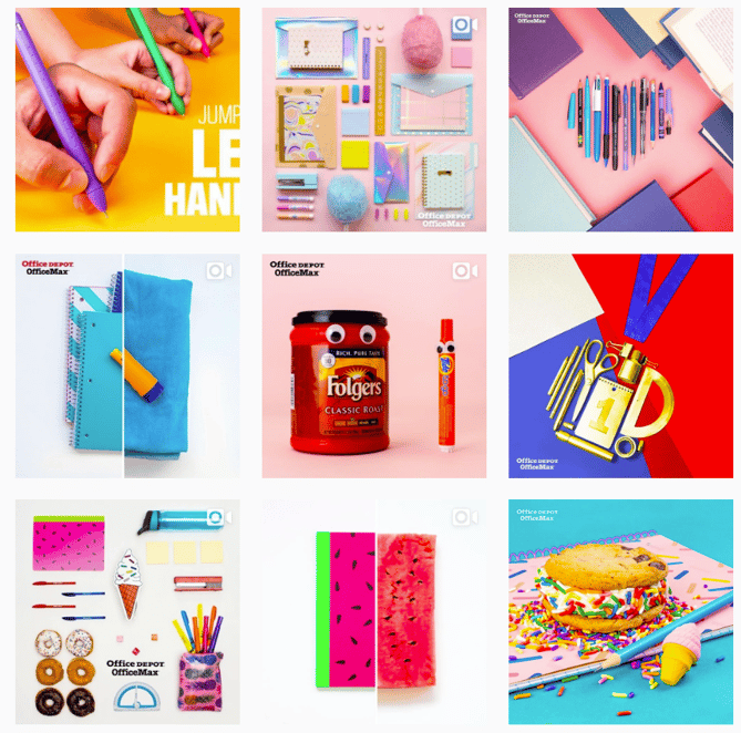 examples for organizing an Instagram aesthetic