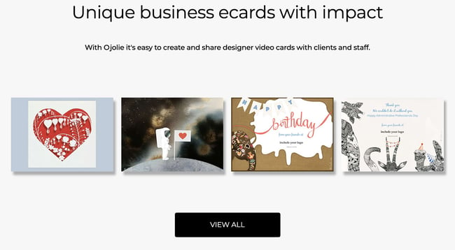 Online ecard makers: Ojolie