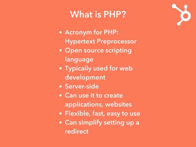 PHP redirect: What is PHP? 