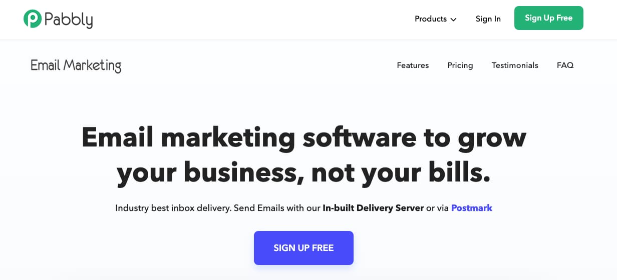 Pabbly email marketing platform