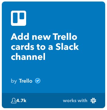 Post to Trello via Slack