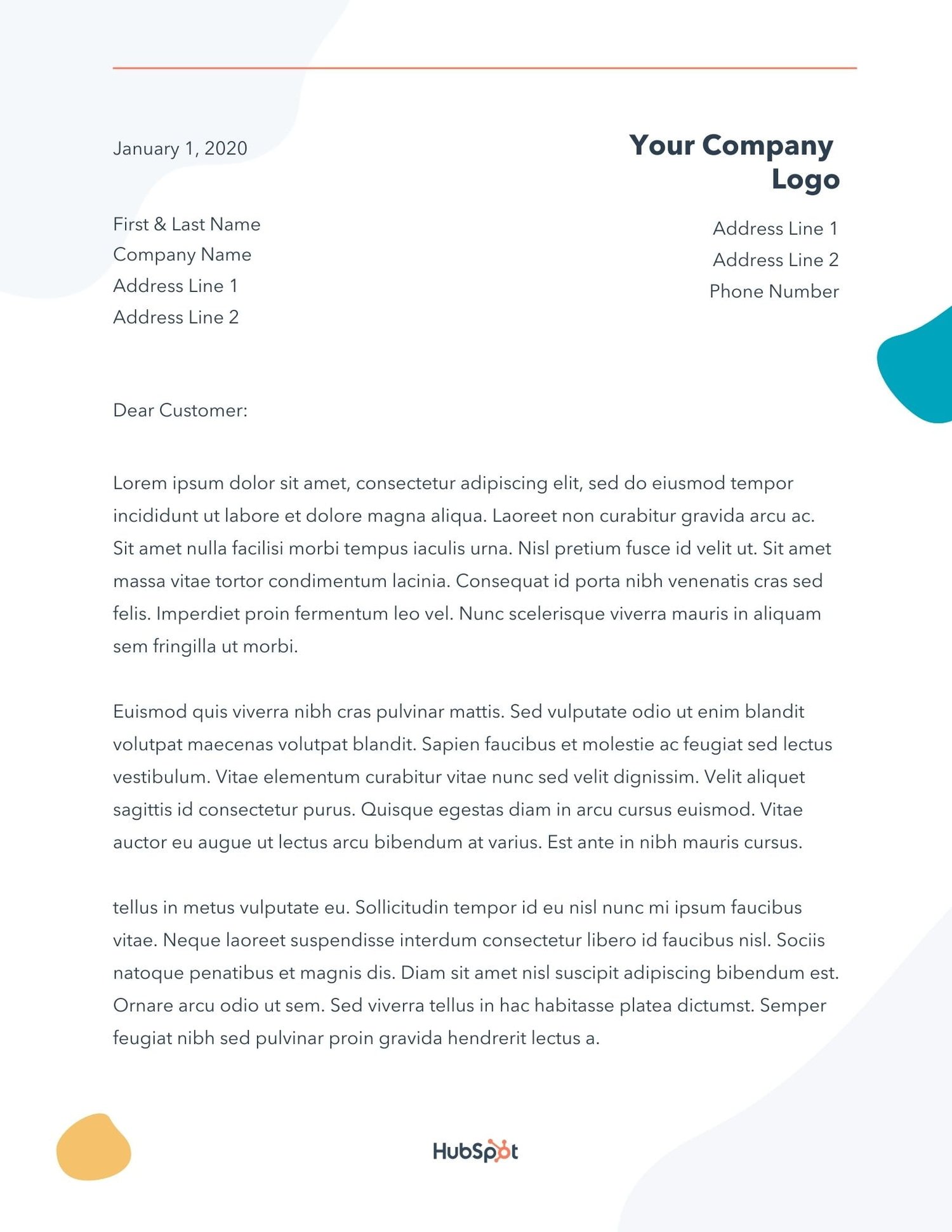 Change Of Management Letter Template from blog.hubspot.com