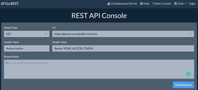 Best API testing tools: Rest Console