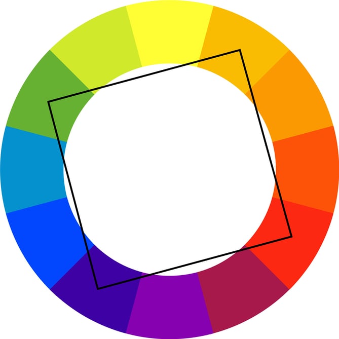 Как сделать цветной круг на фото