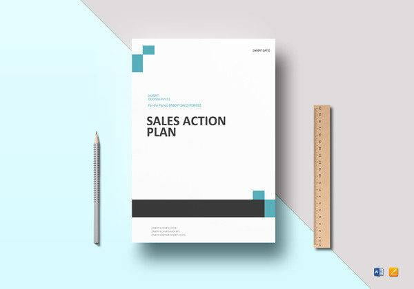 Sales Action Plan Cover in Microsoft Word