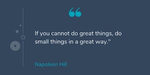 Motiverende quote van Napoleon Hill