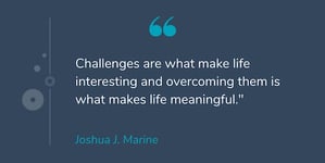 Motiverende quote van Joshua J. Marine