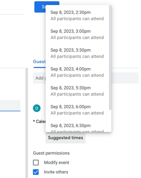 Schedule meetings feature.jpg?width=450&height=567&name=Schedule meetings feature - How to Use Google Calendar: 21 Features That&#039;ll Make You More Productive