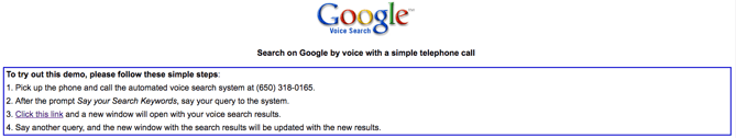 Google Voice primitive