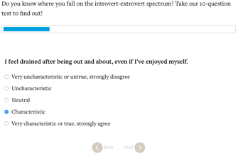 Introversion Extroversion Quiz