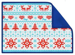 Blue Smart Cloth com gráficos pixelizados, uma idéia de presente secreto de Papai Noel