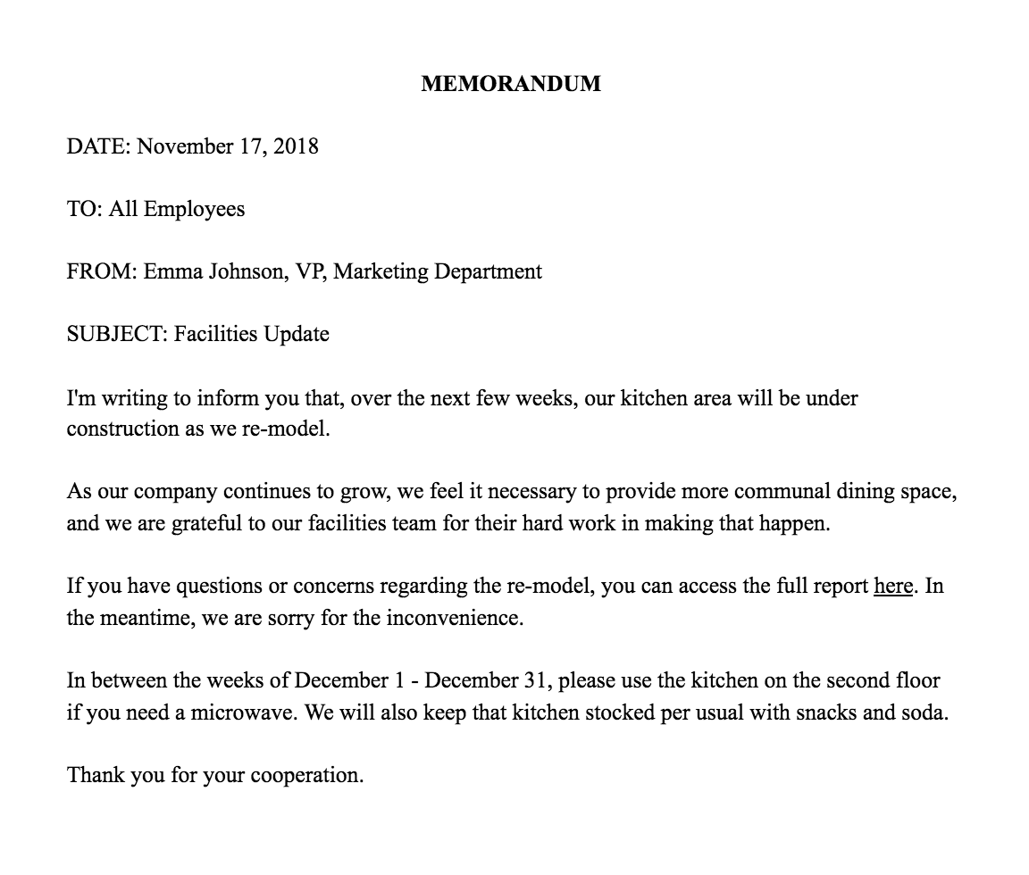 How to Write a Memo [Template & Examples]