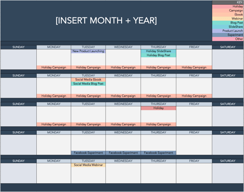 The Ultimate Social Media Holiday Calendar For 2021 Template