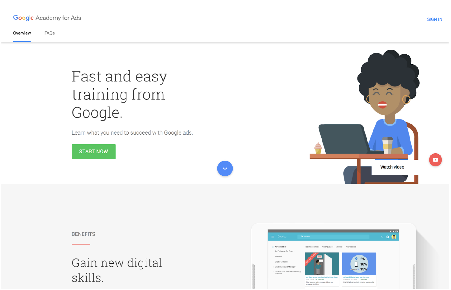 Google Academy example