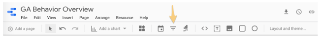 google data studio tips: add filter controls