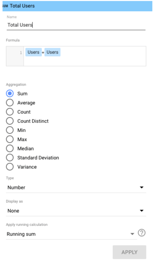 google data studio tips: calculation blended field