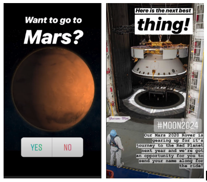NASA Instagram Story